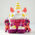 Unicorn Cupcake Surprise - 3D Printed Playset with Unicorns & Click-Click Toy