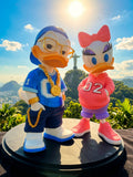 "Bling" Style Duck Couple Collectible Set – Hip-Hop Style Figurines 3D Printed in PLA – Pack of 1 Set