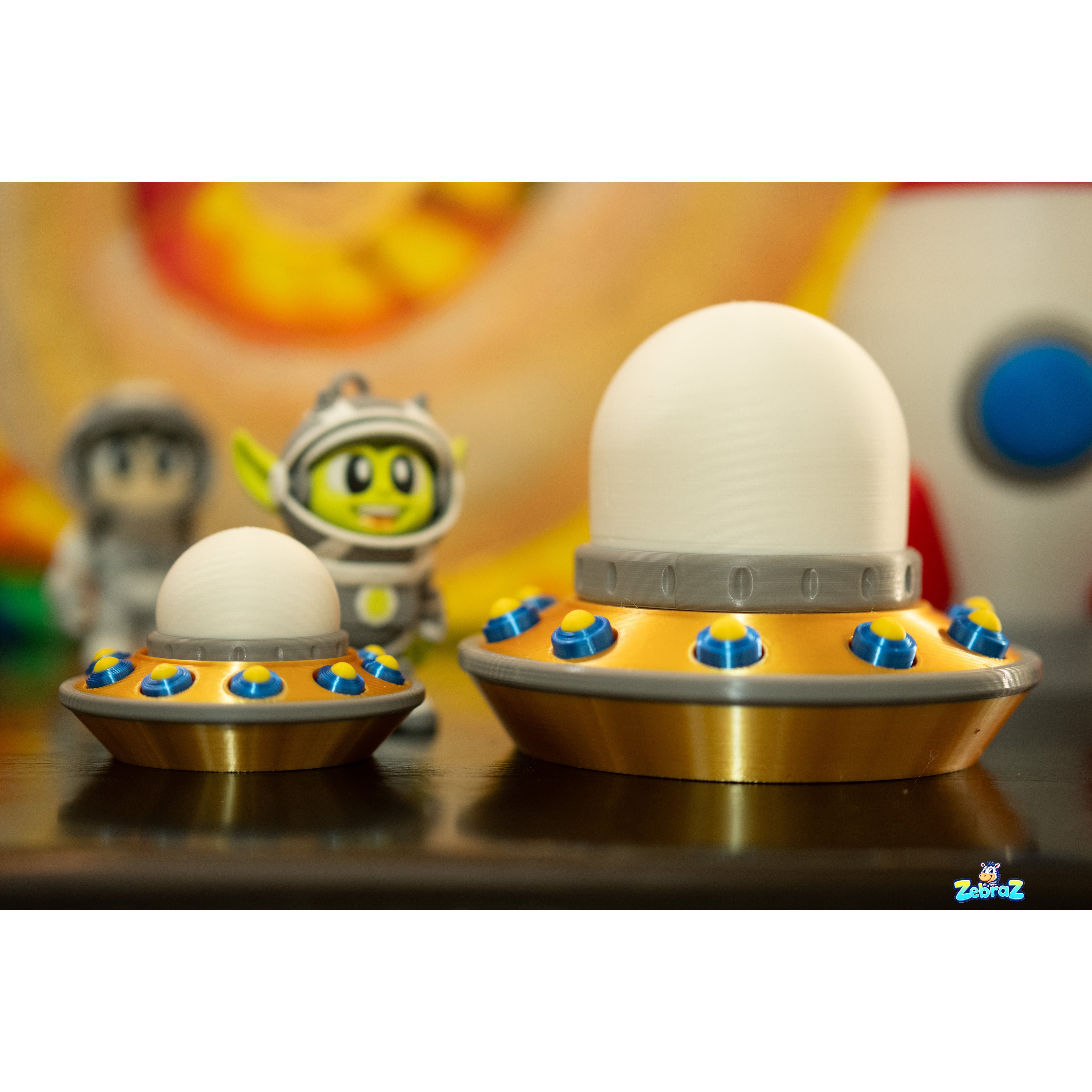 Space Adventure 3D Printed Rocket Kit with Astronauts, UFO & Aliens