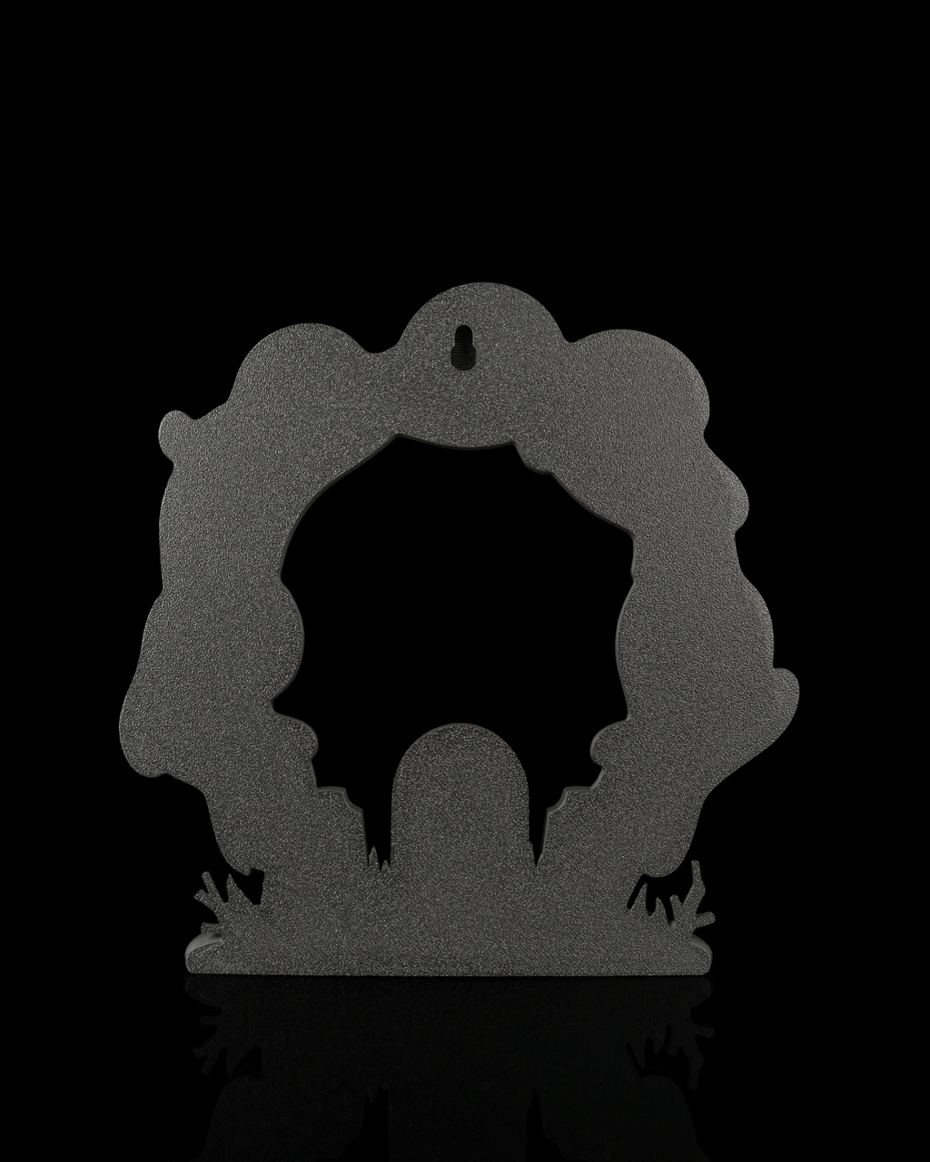 Cute Halloween Ghost Door Wreath – RIP Graveyard with 5 Ghosts