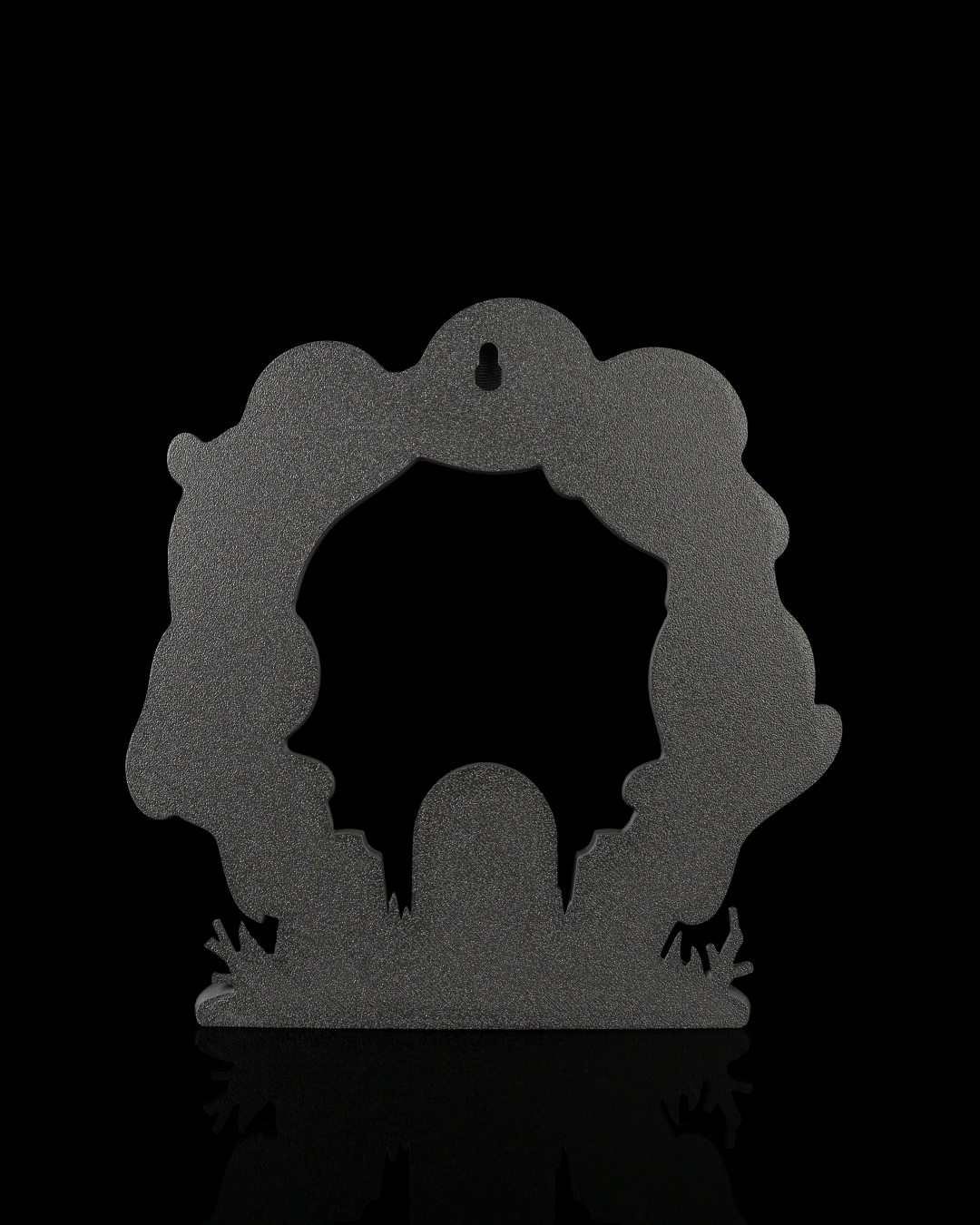 Cute Halloween Ghost Door Wreath – RIP Graveyard with 5 Ghosts