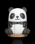 3D Printed Panda Puzzle - Cute Interlocking Panda Bear Building Toy | Articulated Puzzle in PLA