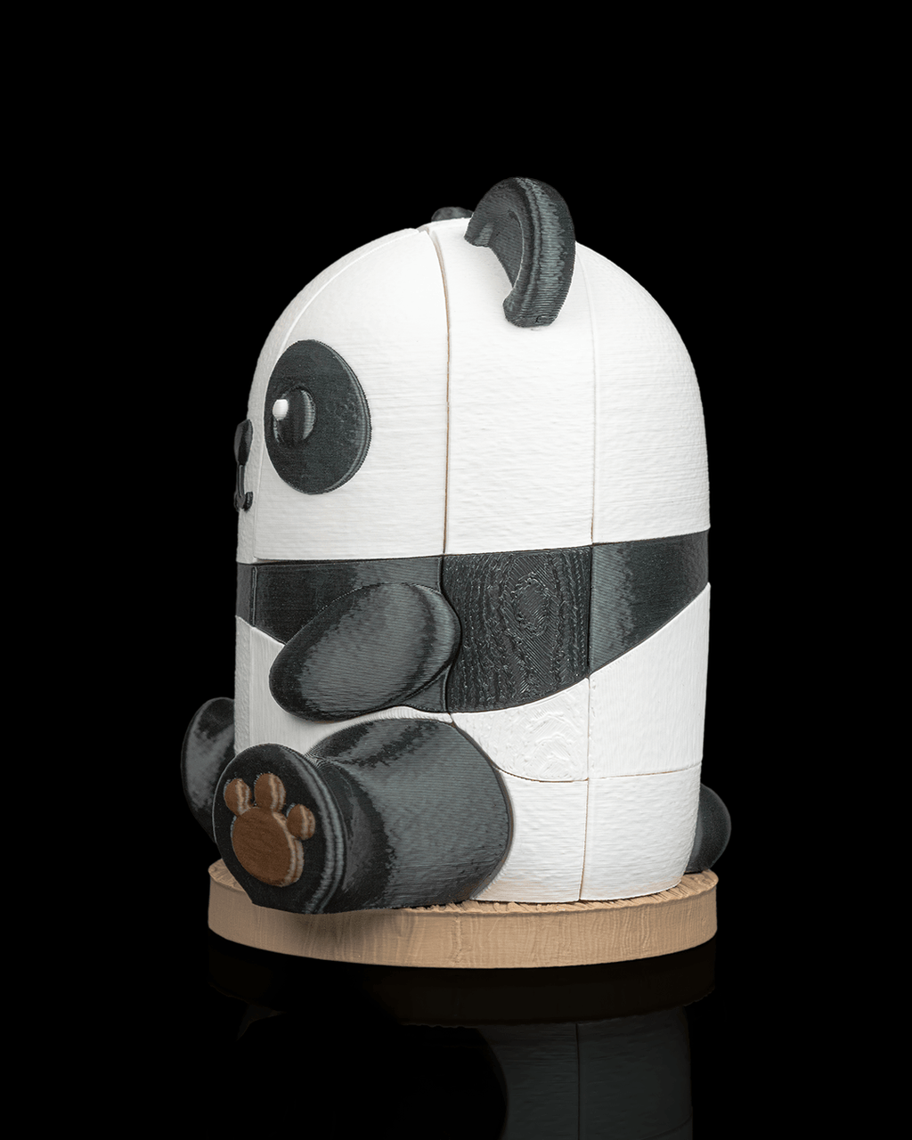 3D Printed Panda Puzzle - Cute Interlocking Panda Bear Building Toy | Articulated Puzzle in PLA