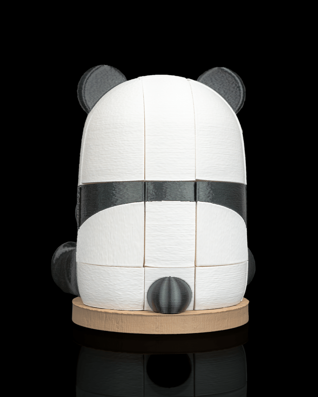 3D Printed Panda Puzzle - Cute Interlocking Panda Bear Building Toy | Articulated Puzzle in PLA