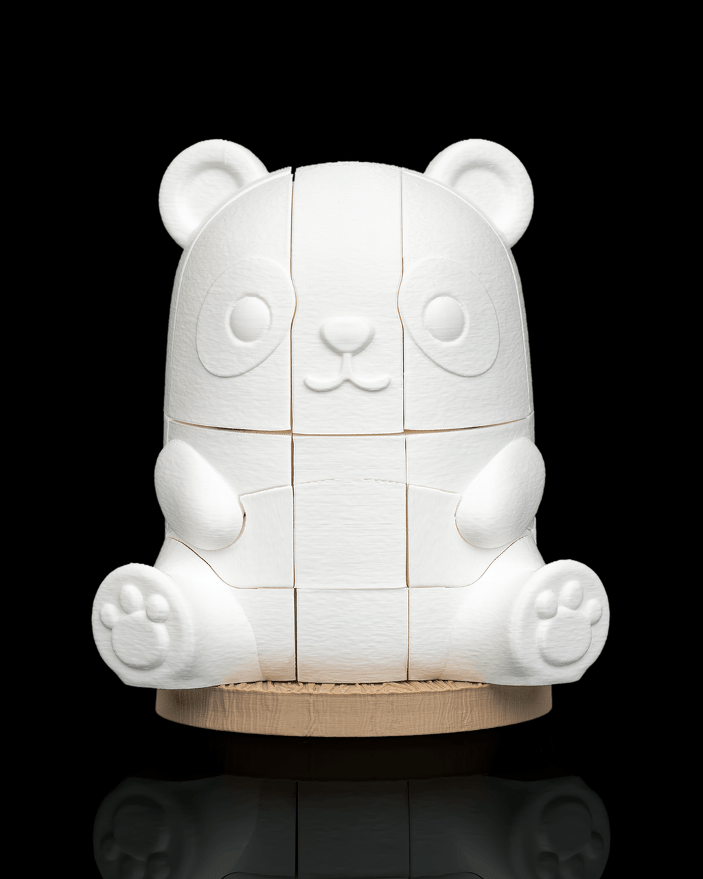 3D Printed Panda Puzzle - Cute Interlocking Panda Bear Building Toy | Articulated Puzzle in PLA