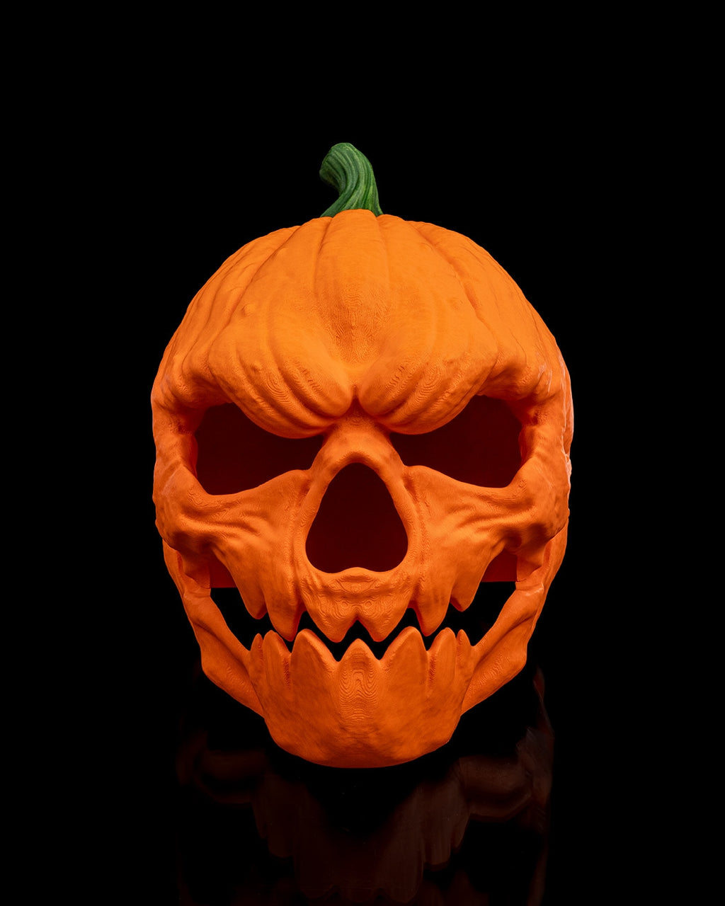 3D-Printed Pumpkin Head Halloween Mask – Available in 3 Sizes – Scary Full-Face Pumpkin Mask for Adults, Ideal for Costume Parties and Cosplay