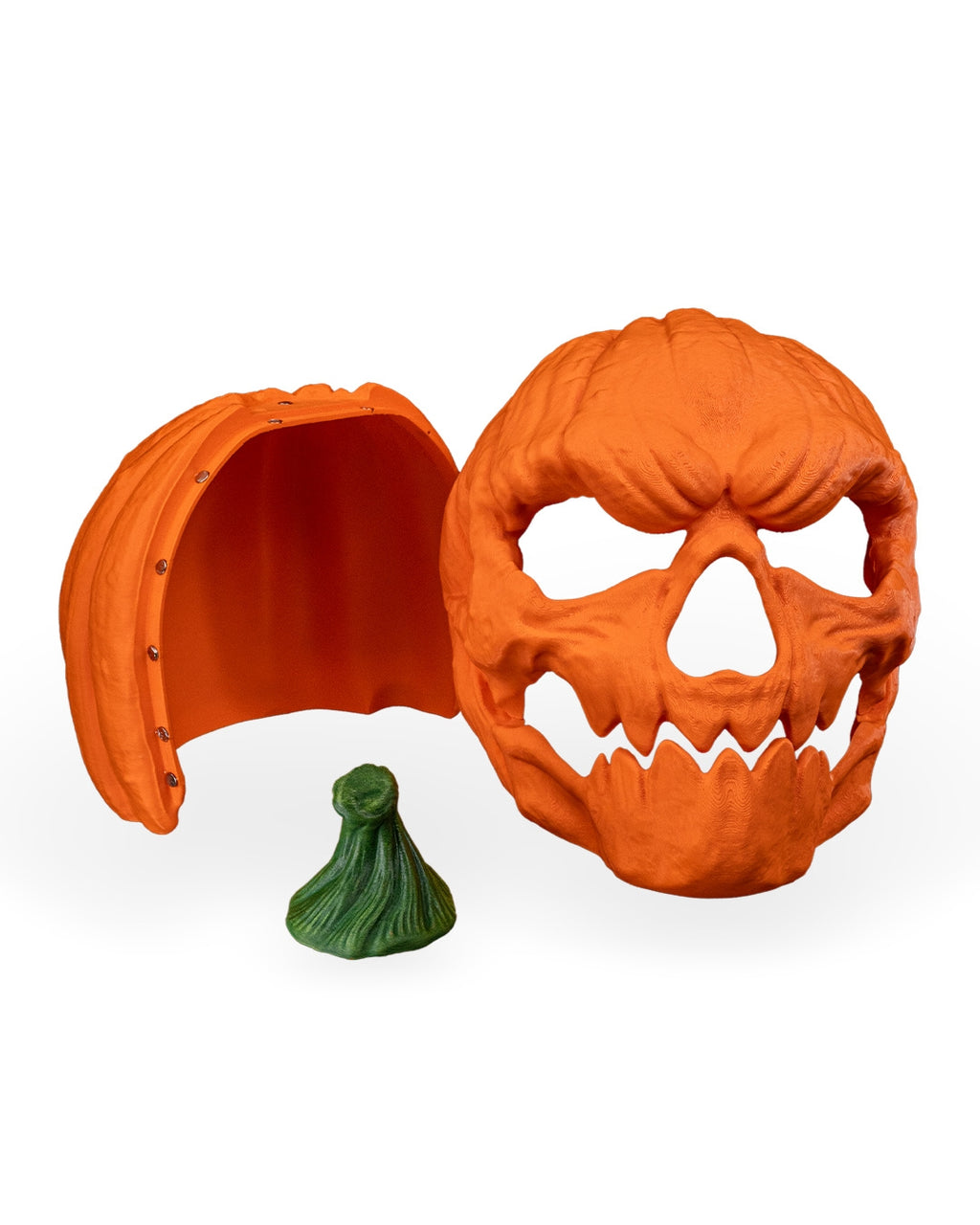 3D-Printed Pumpkin Head Halloween Mask – Available in 3 Sizes – Scary Full-Face Pumpkin Mask for Adults, Ideal for Costume Parties and Cosplay