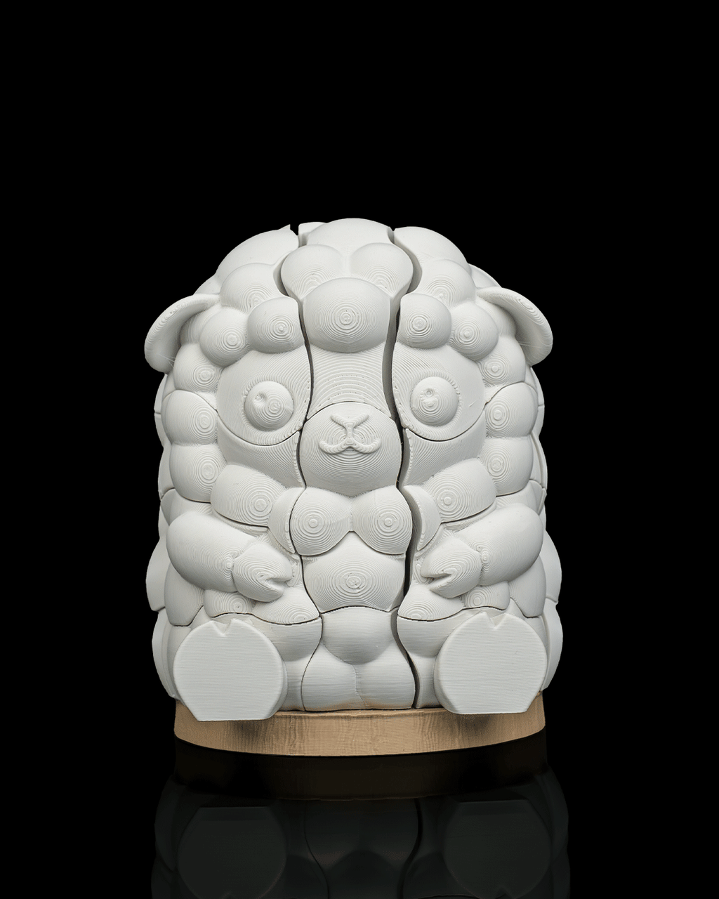 3D Printed Sheep Puzzle - Cute Interlocking Lamb Building Toy | Articulated Puzzle in PLA