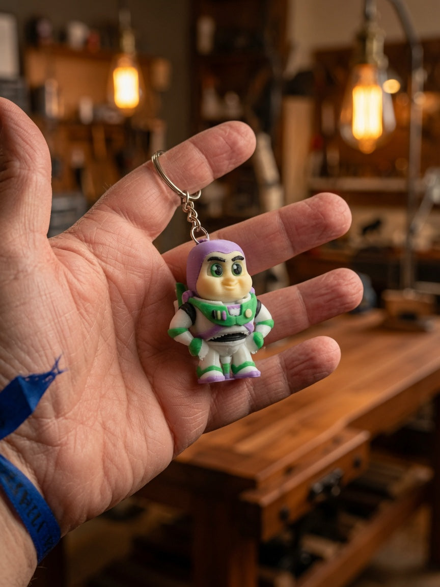 3D ZeBrazil Keychain Buzz Ligntyear