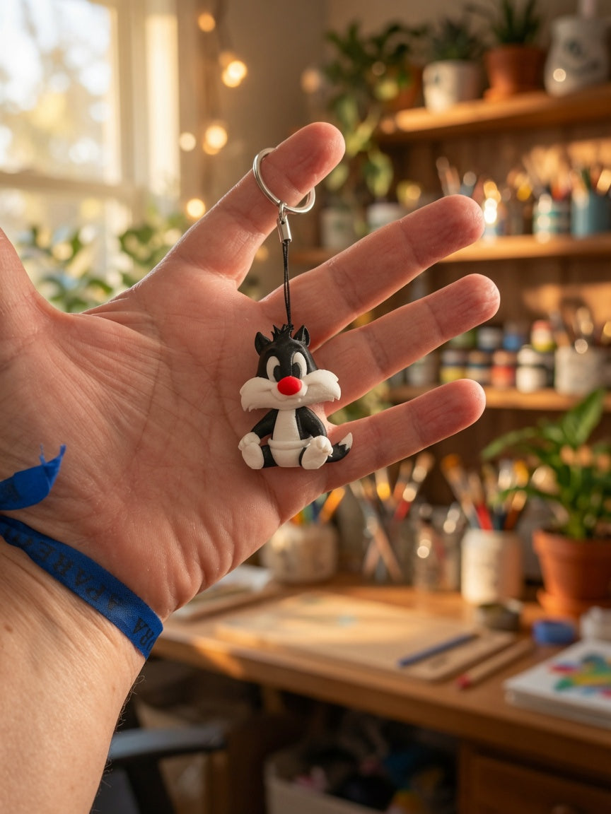 3D ZeBrazil Keychain Frajola