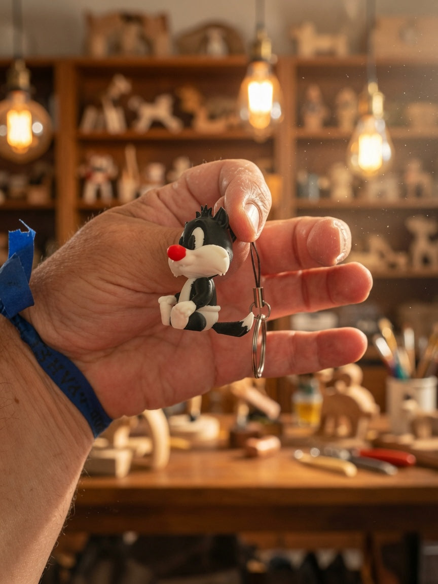 3D ZeBrazil Keychain Frajola