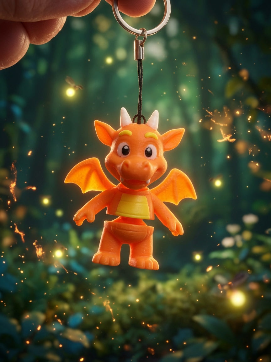 3D ZeBrazil Keychain Charizard