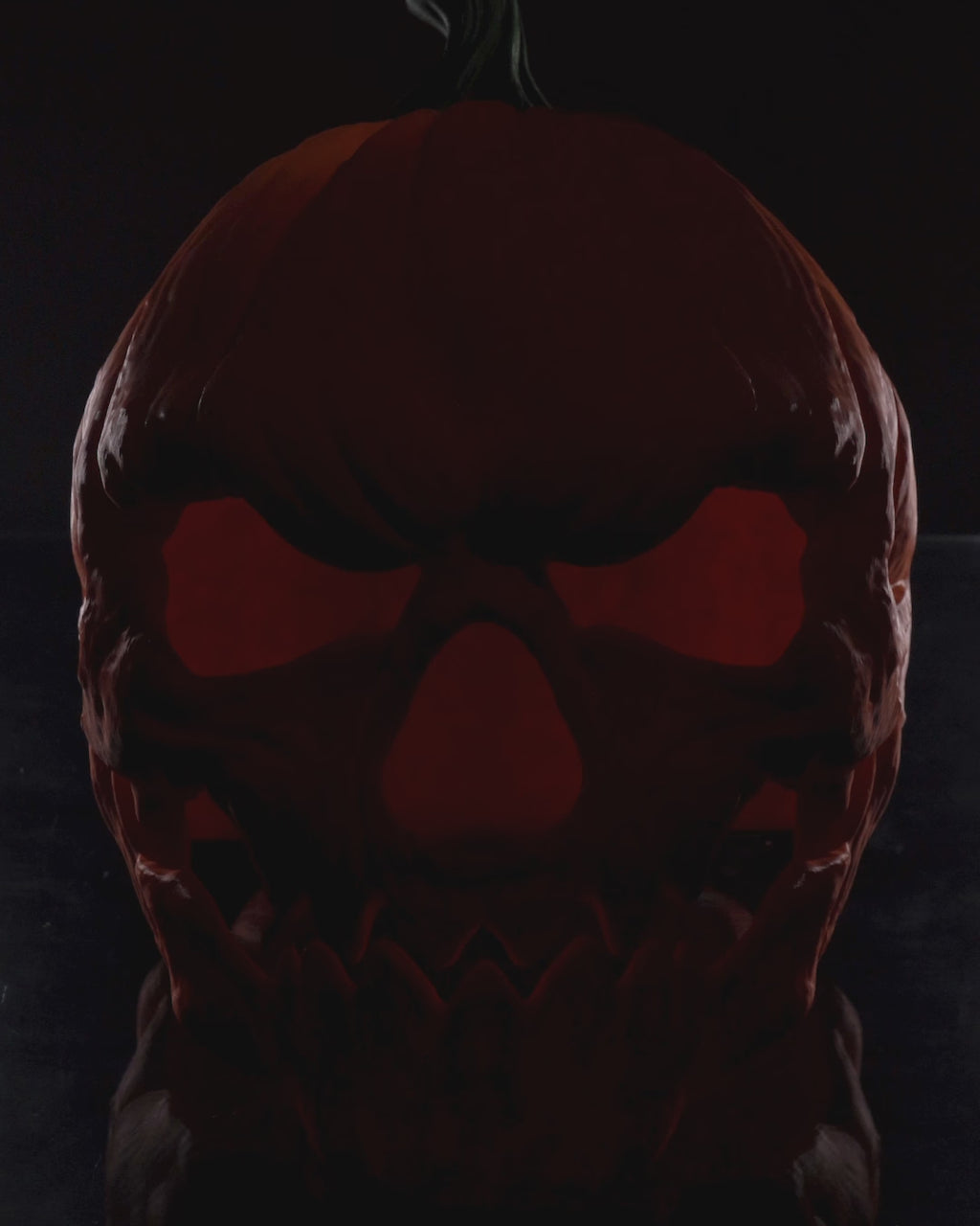 3D-Printed Pumpkin Head Halloween Mask – Available in 3 Sizes – Scary Full-Face Pumpkin Mask for Adults, Ideal for Costume Parties and Cosplay