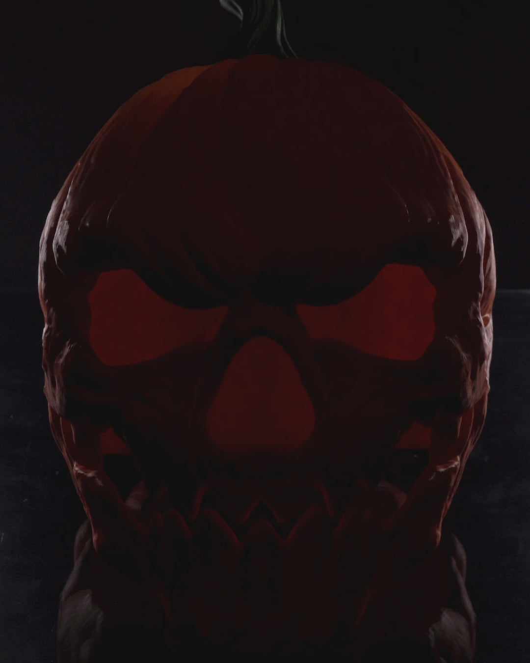 3D-Printed Pumpkin Head Halloween Mask – Available in 3 Sizes – Scary Full-Face Pumpkin Mask for Adults, Ideal for Costume Parties and Cosplay